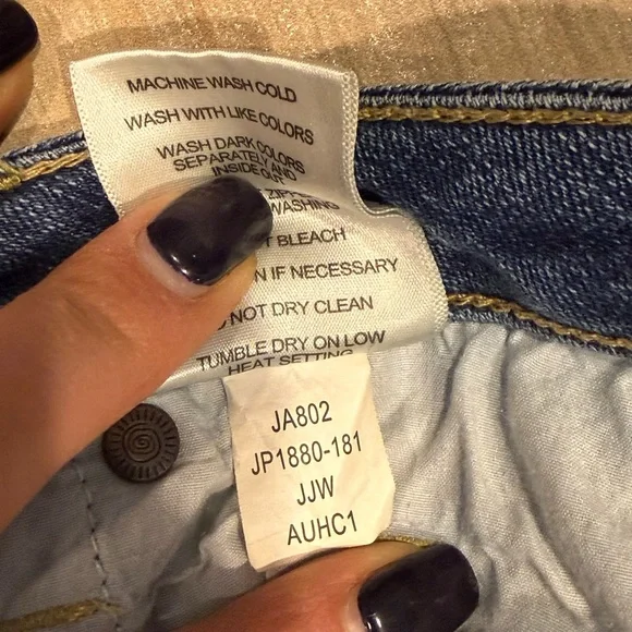 Jag Jeans Low Rise Boot Leg Dark Blue Denim- 10P - Picture 14 of 14